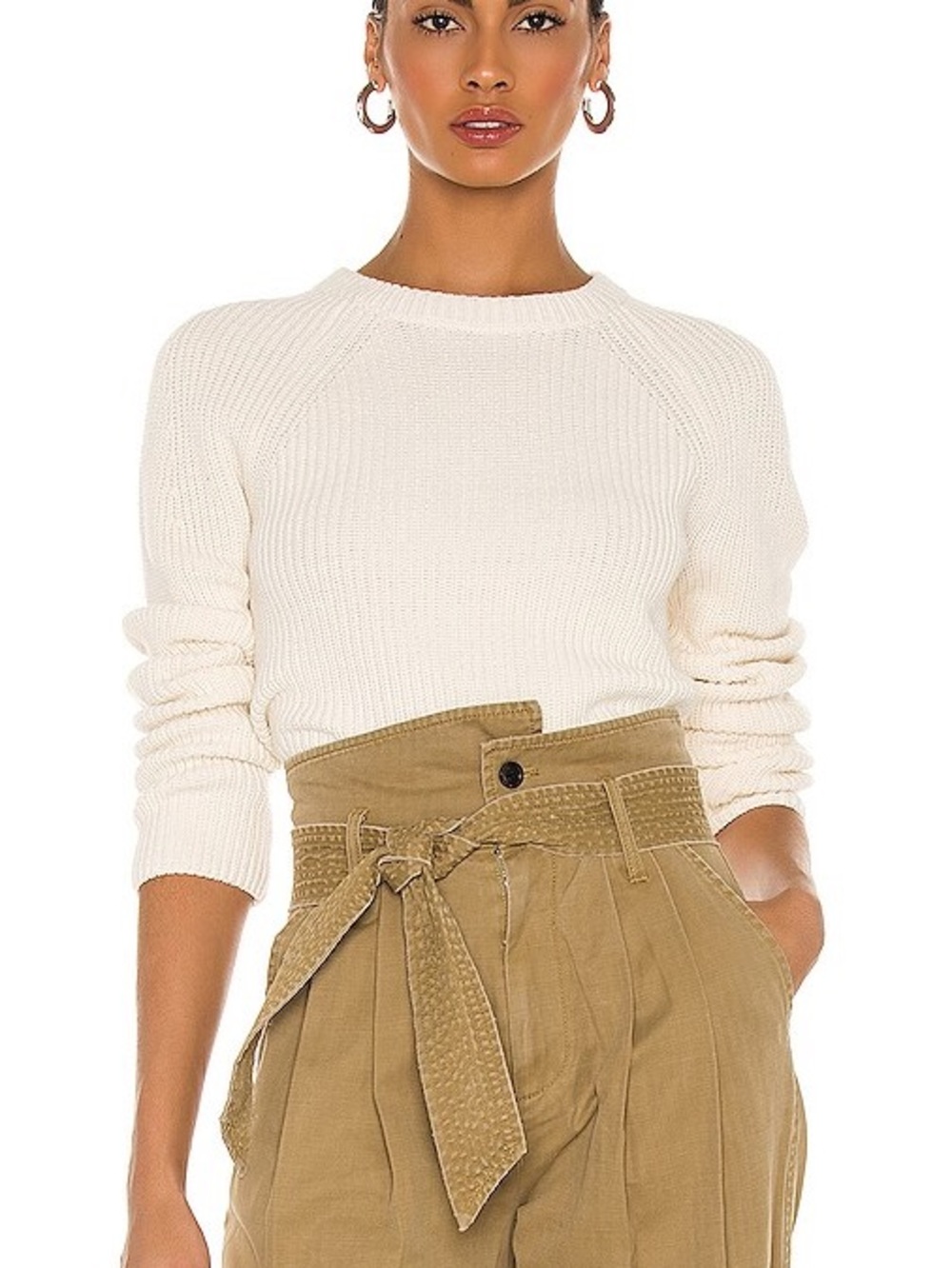Vince - Cashmere Cream Knit Crewneck Sweater